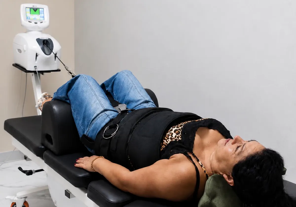 Sesión de descompresión lumbar en la LIFE, Jesús María